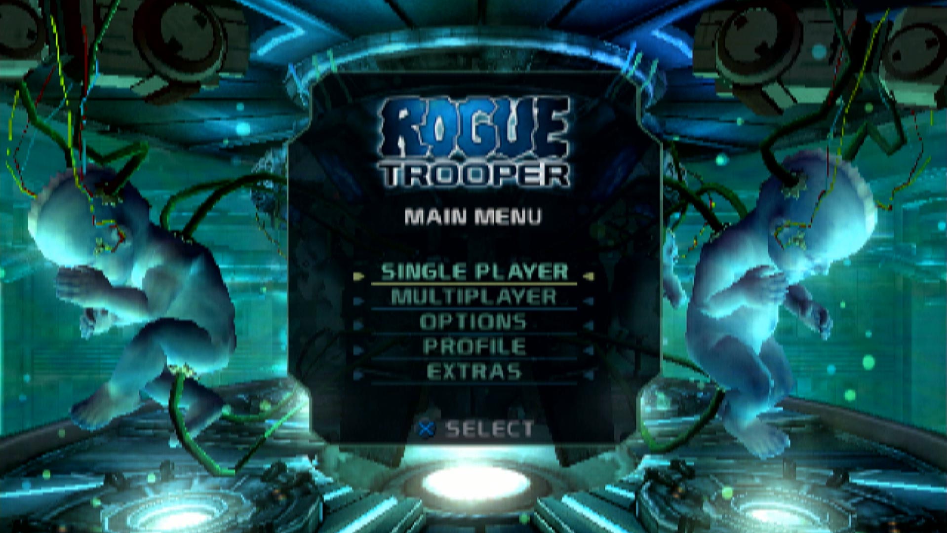 Rogue Trooper PS2 title screen