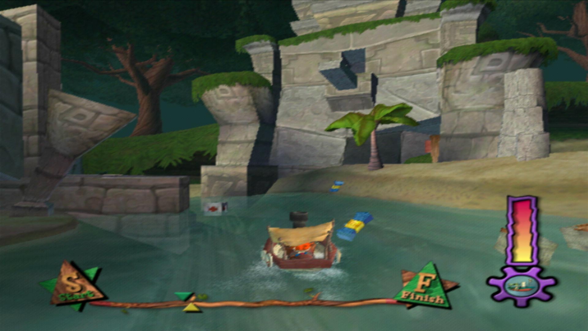 Rugrats Royal Ransom PS2 river level