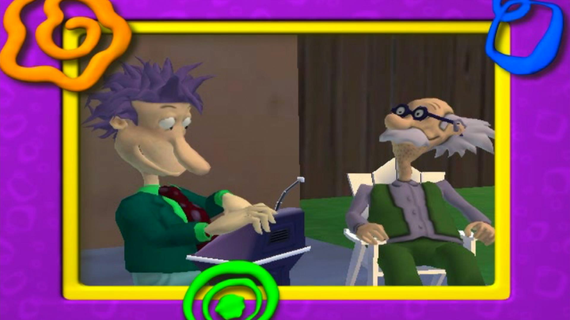 Rugrats Royal Ransom PS2 cutscene Stu Pickles