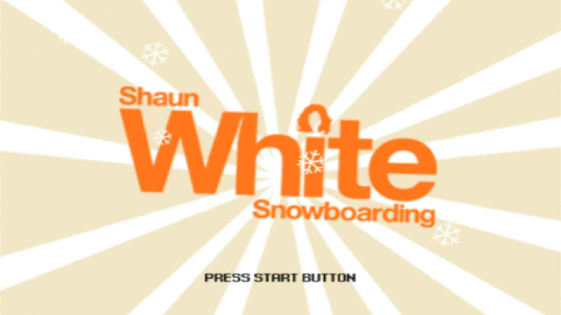 Shaun White Snowboarding PS2 title screen