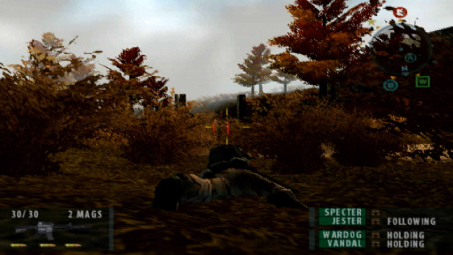 SOCOM II US Navy SEALs PS2 aiming screenshot