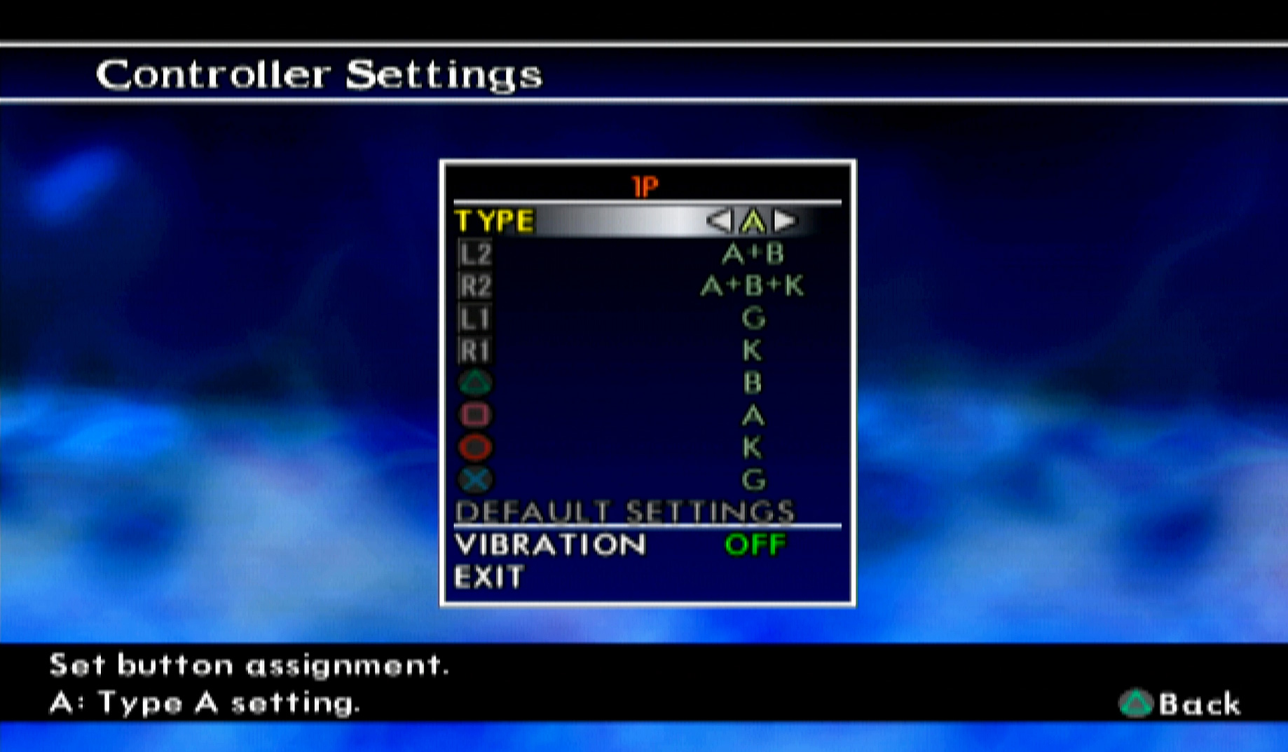 Soulcalibur II PS2 controls