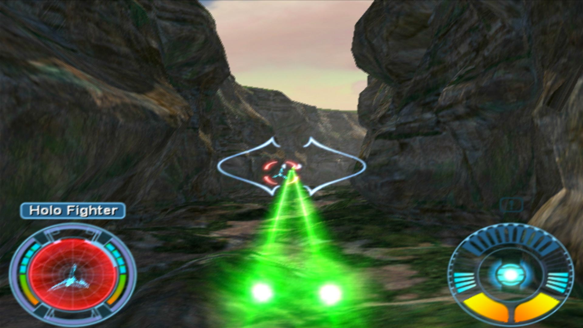 Star Wars Starfighter PS2 holo fighter training