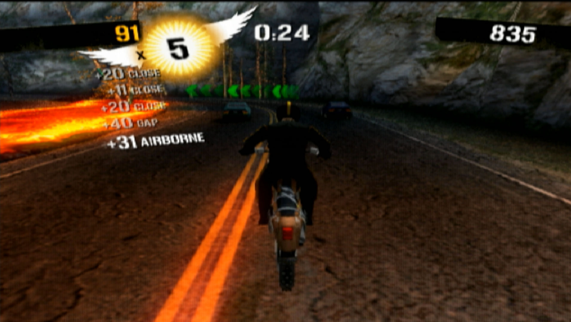 Stuntman Ignition PS2 lava bike