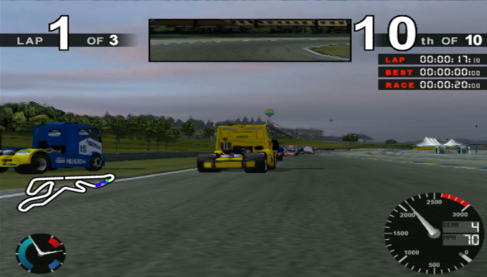 Super Trucks Racing PS2 race screenshot