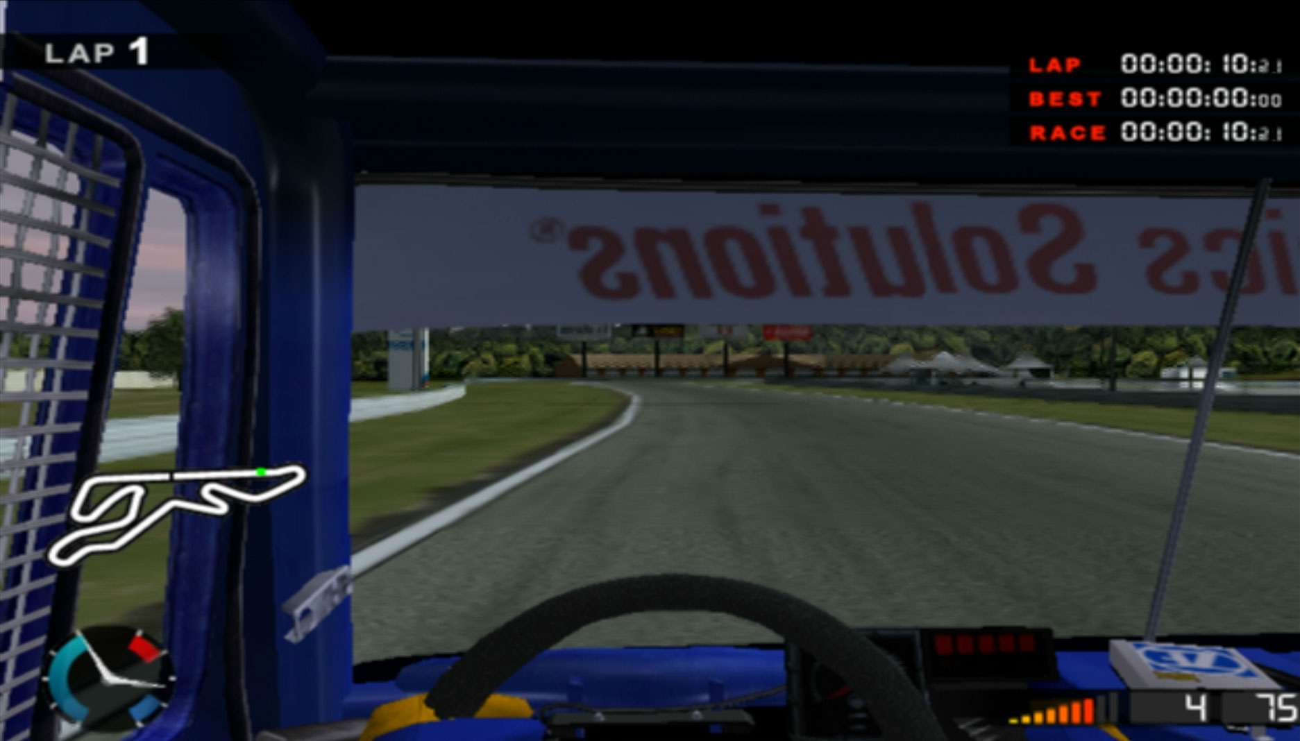 Super Trucks Racing PS2 practice round