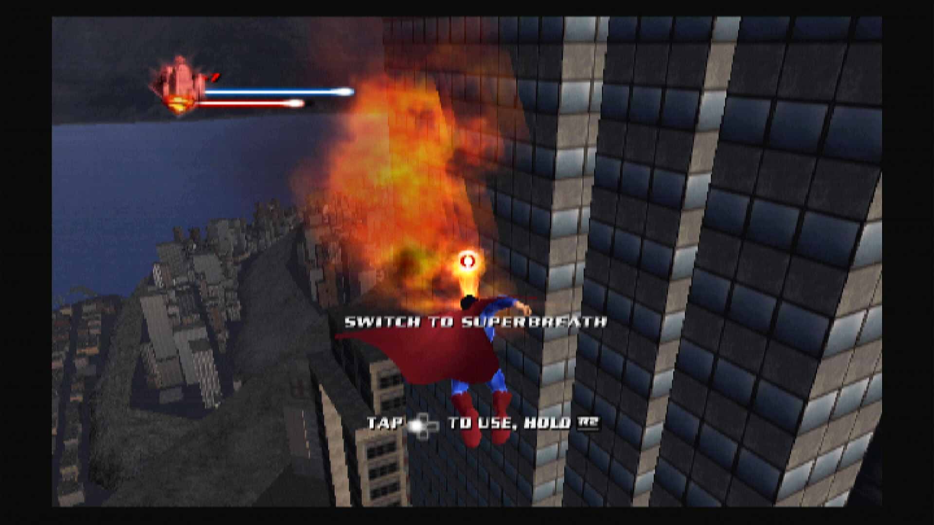 Superman Returns PS2 shooting eyes