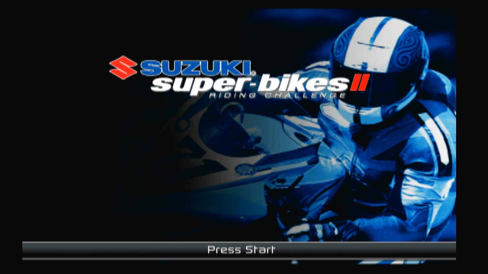 Suzuki Super-bikes II PS2 start screen