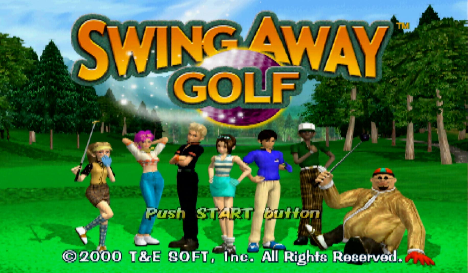 Swing Away Golf PS2 title screen