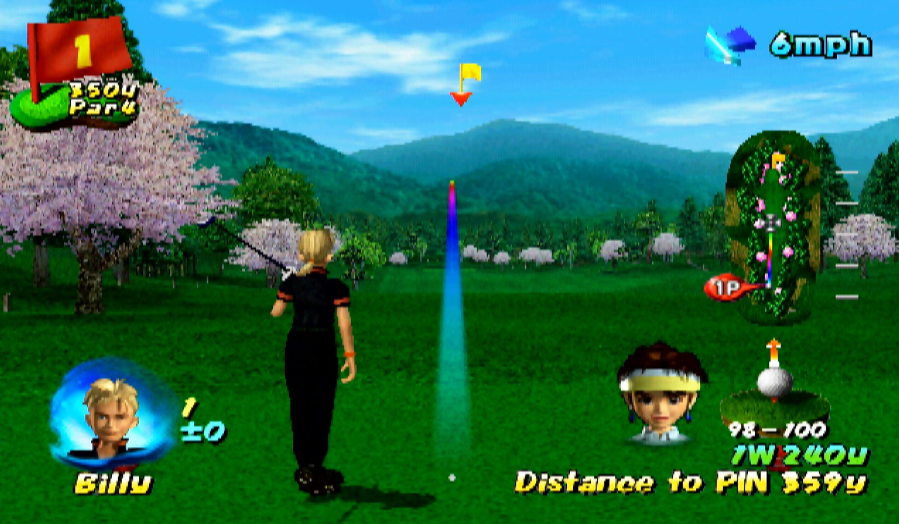 Swing Away Golf PS2 aiming