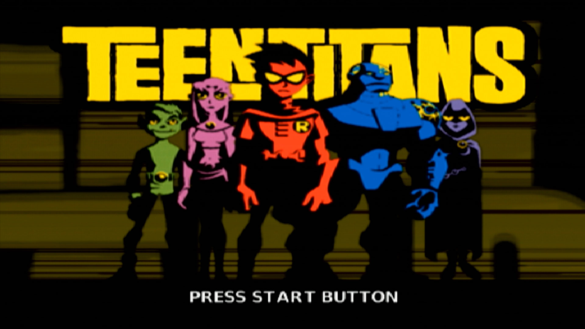 Teen Titans PS2 title screen