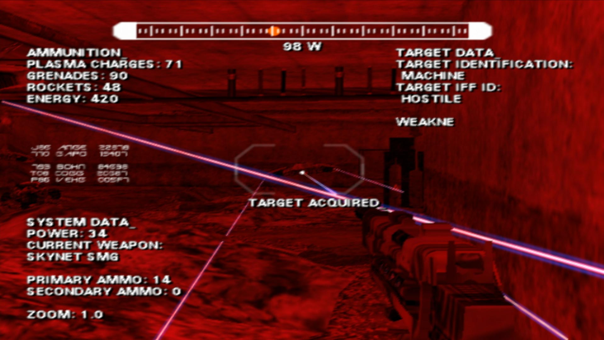 Terminator 3 Rise of the Machines PS2 target acquired