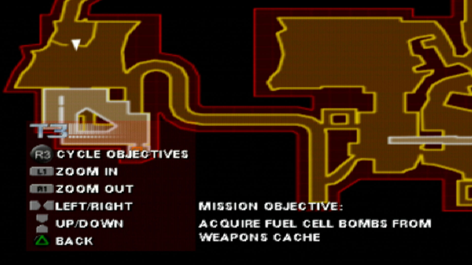 Terminator 3 Rise of the Machines PS2 game map