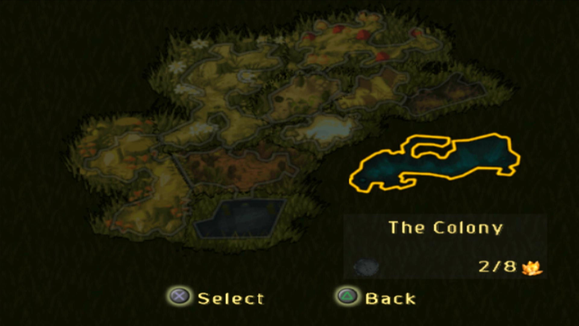 The Ant Bully PS2 level map