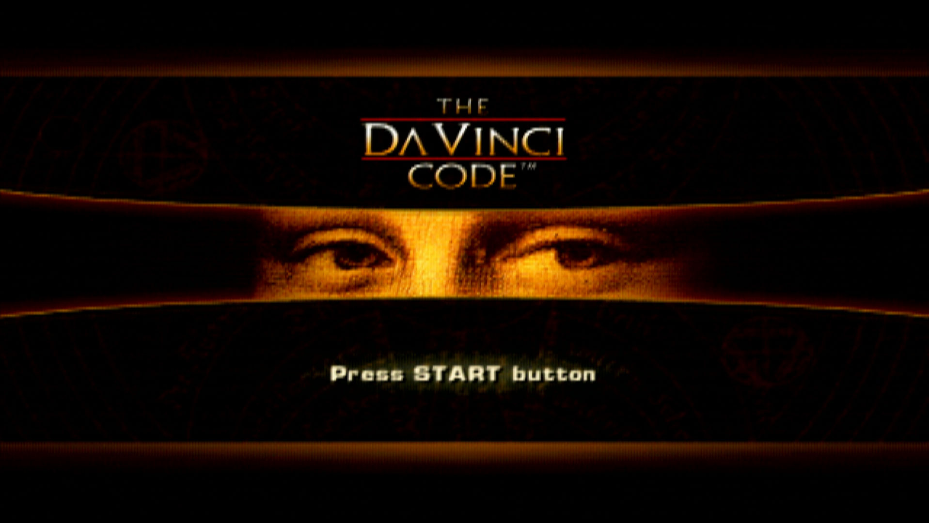 The Da Vinci Code PS2 title screen