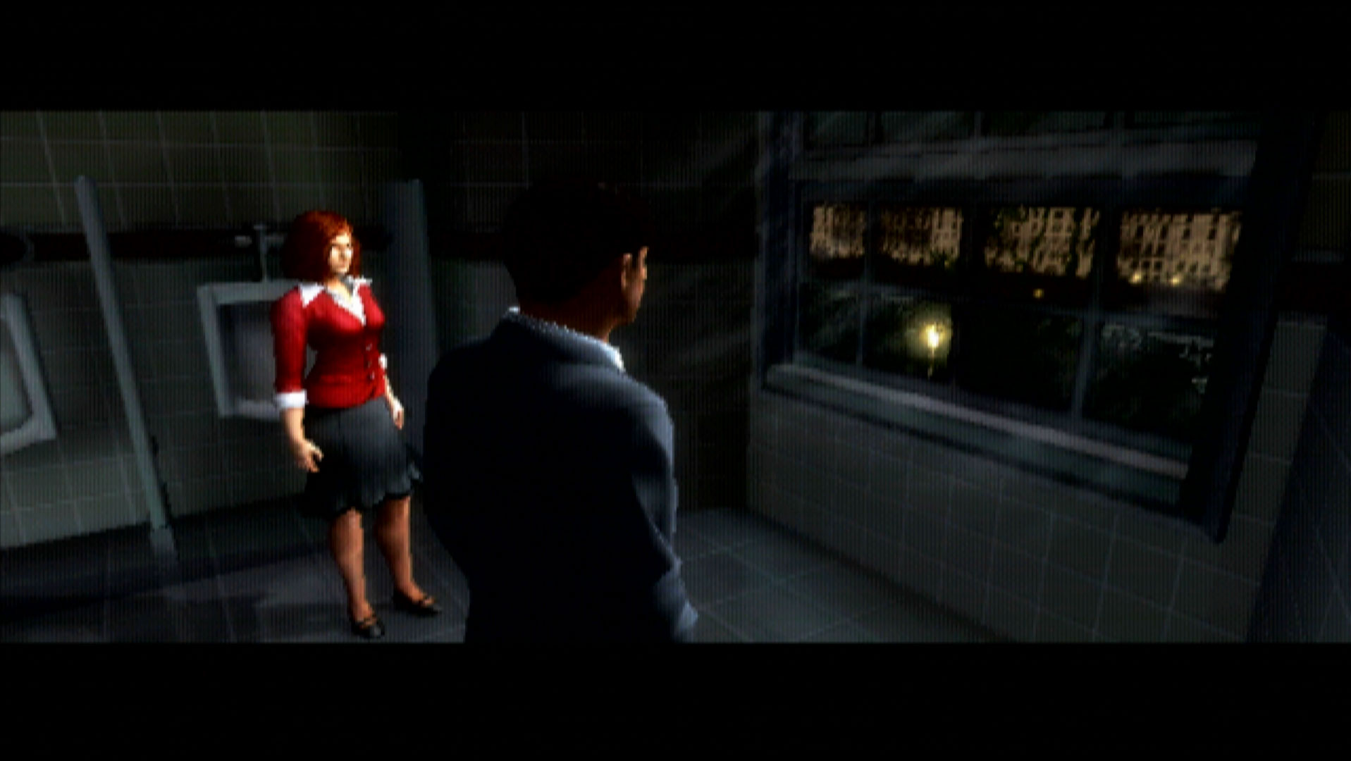 The Da Vinci Code PS2 window scene