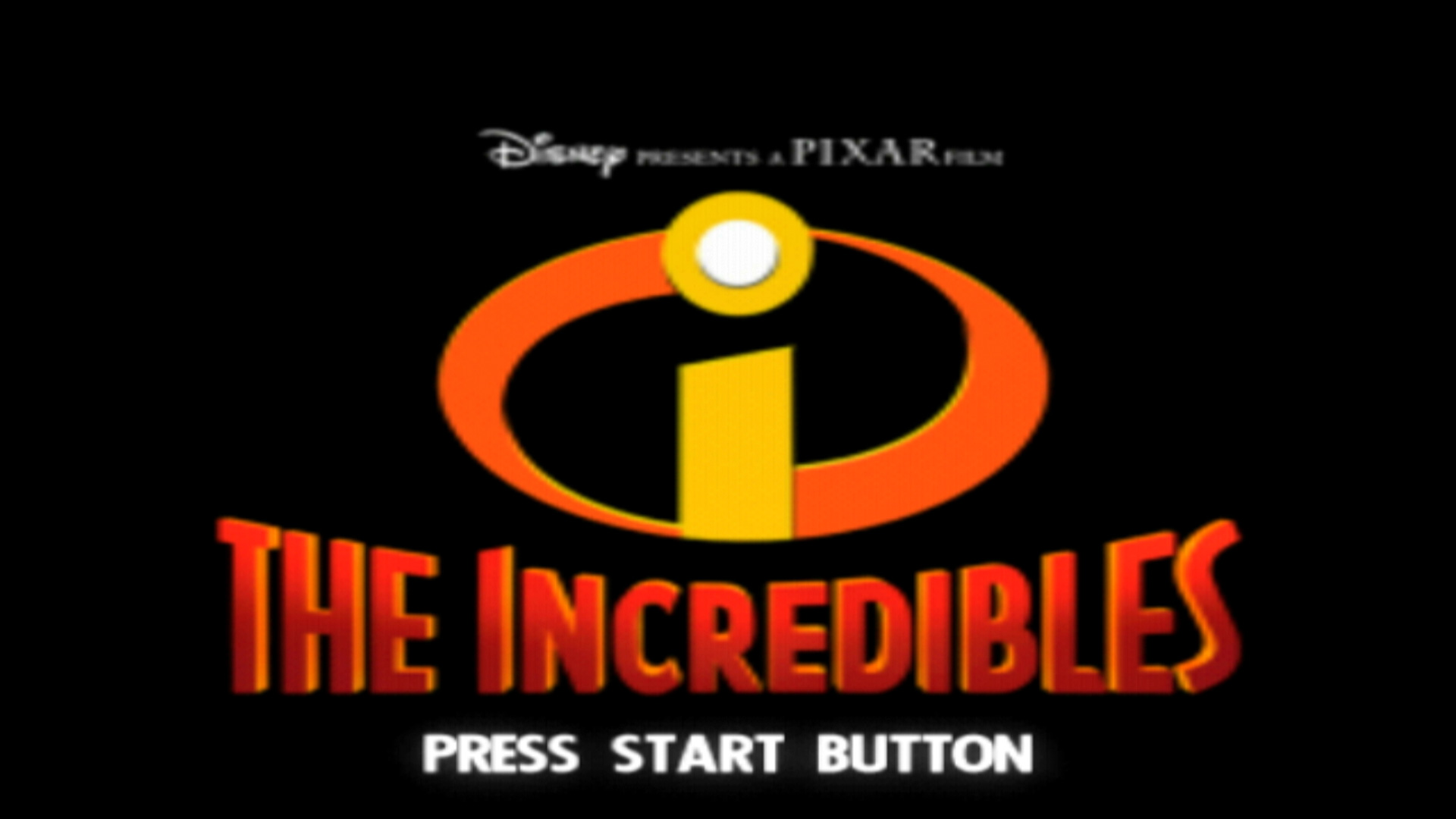 The Incredibles PS2 title screen