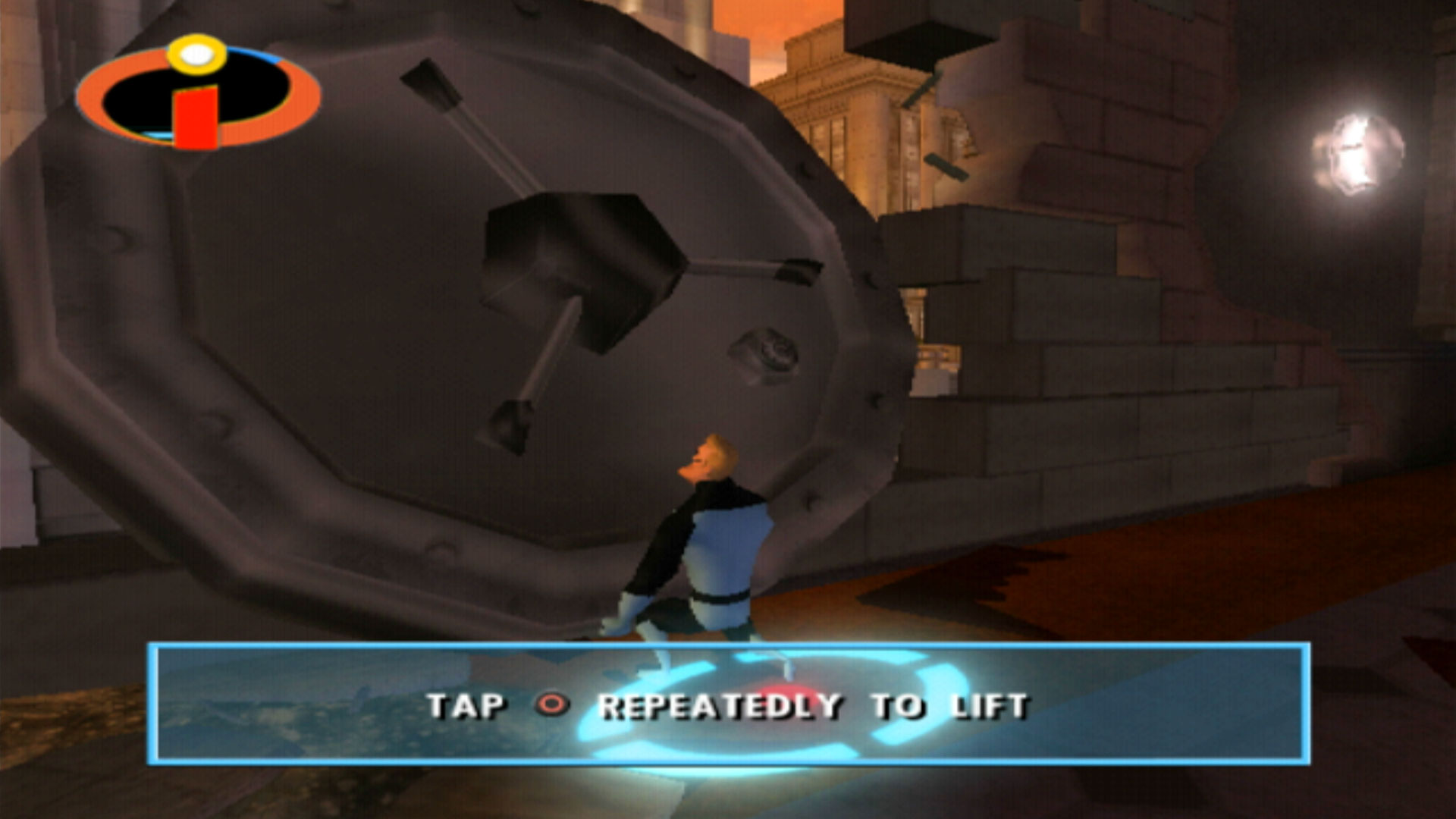 The Incredibles PS2 lifting objects