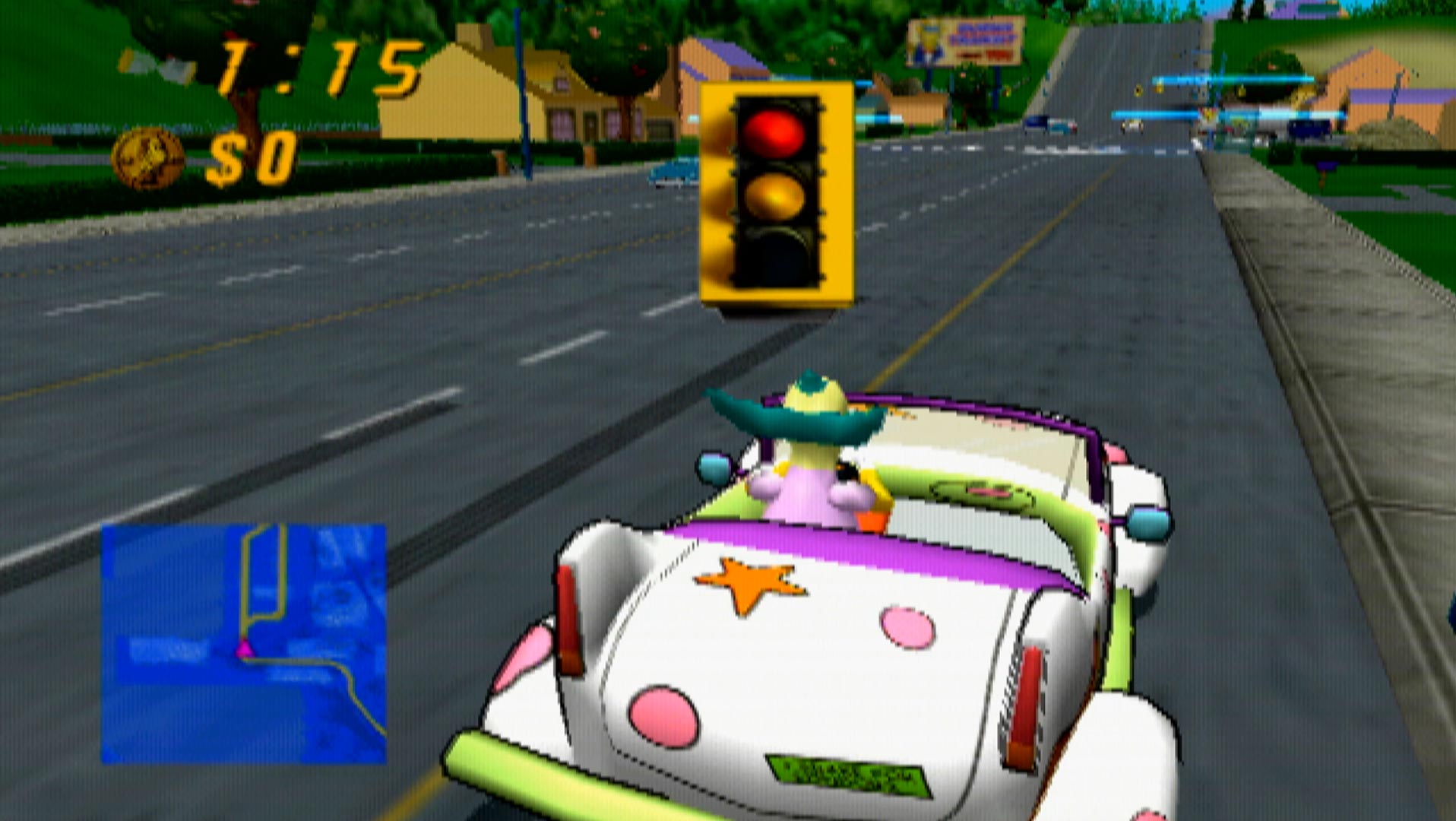 The Simpsons Road Rage PS2 Krusty Clown Car