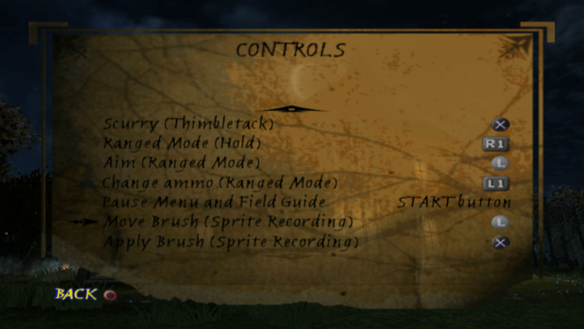 The Spiderwick Chronicles PS2 controls 2