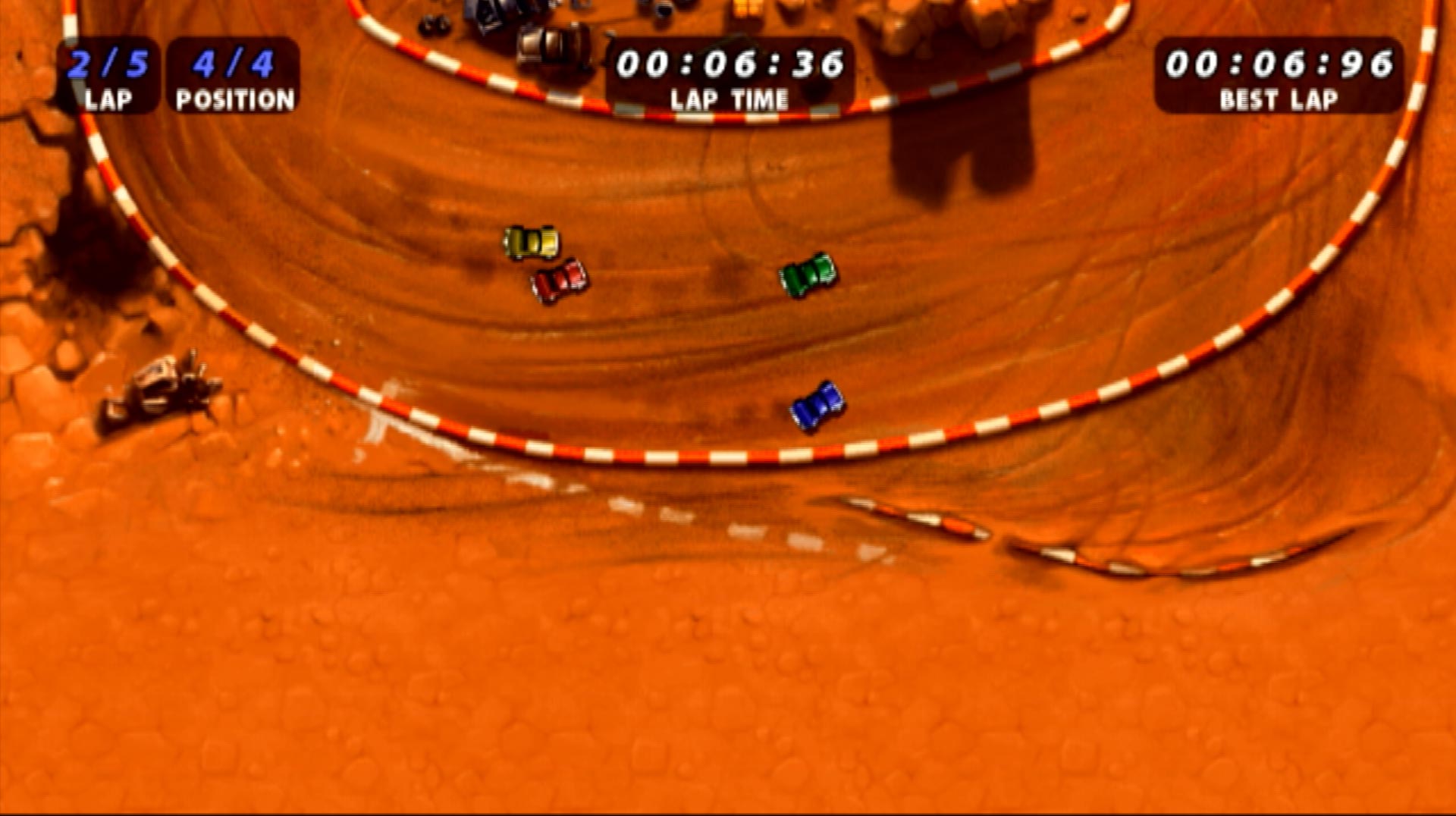 Thrillville Off the Rails PS2 minigame 2d racing