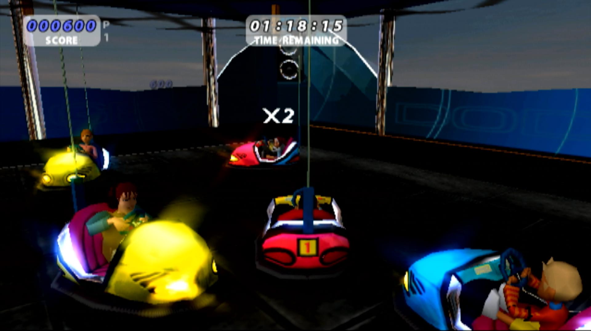 Thrillville Off the Rails PS2 minigame bumber cars