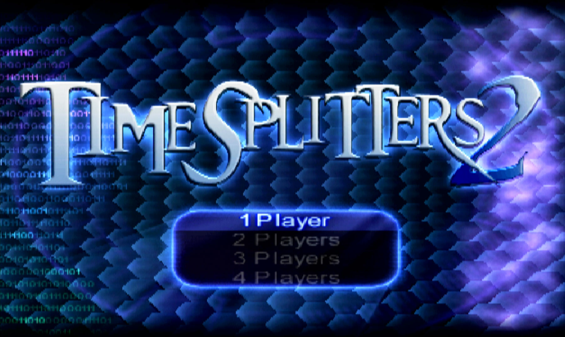 TimeSplitters 2 PS2 title screen