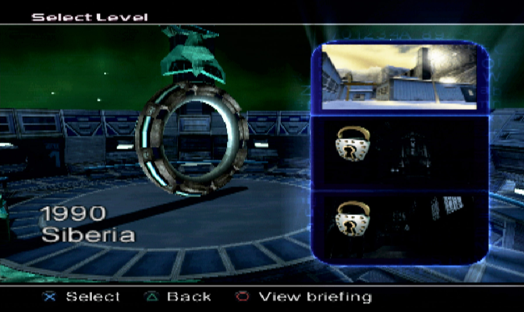 TimeSplitters 2 PS2 select level