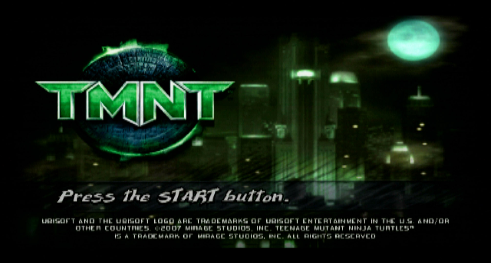 TMNT PS2 title screen