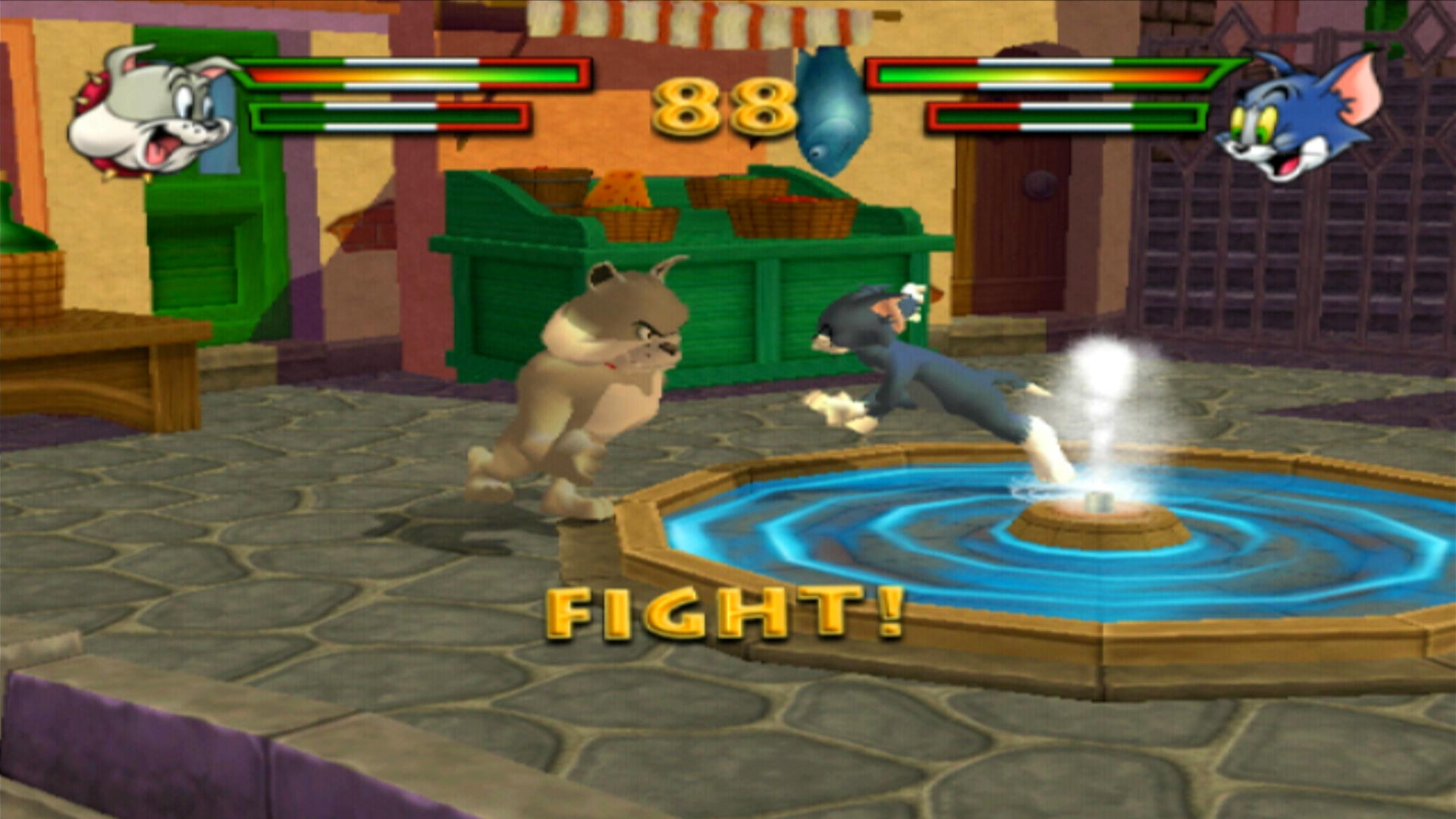 Tom and Jerry in War of the Whiskers PS2 spike vs jerry