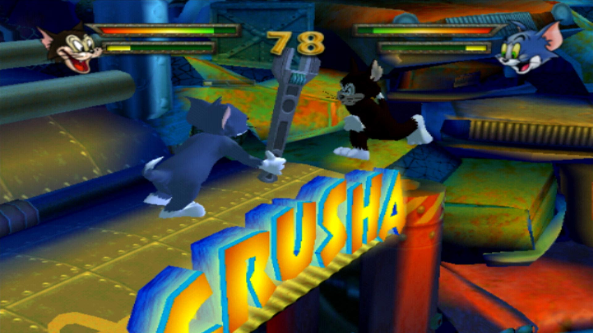 Tom and Jerry in War of the Whiskers PS2 butch vs jerry