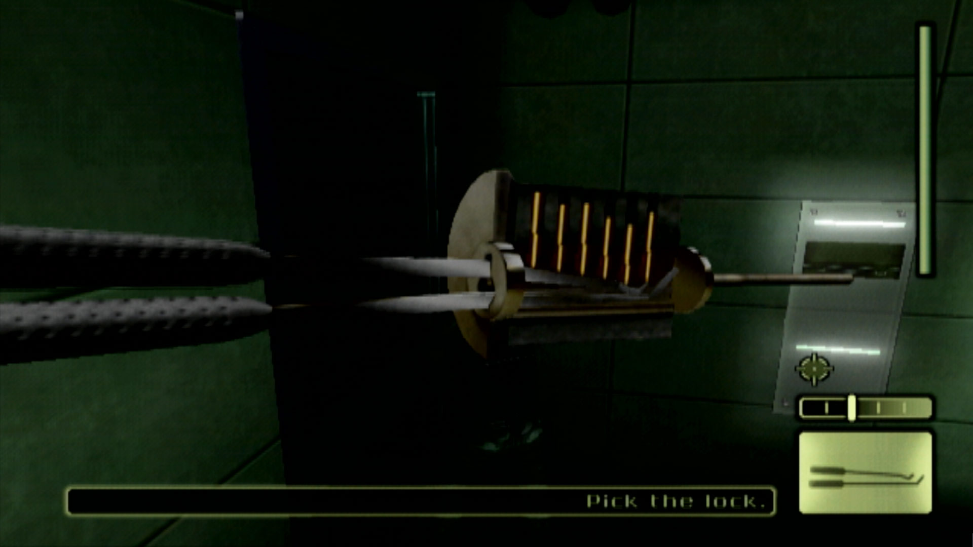 Tom Clancys Splinter Cell PS2 lock picking door