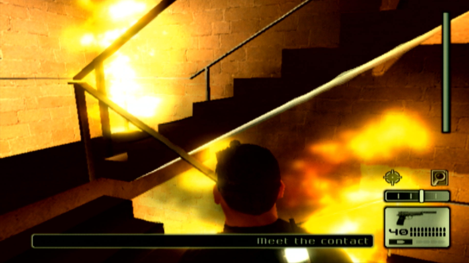 Tom Clancys Splinter Cell PS2 fire stairs