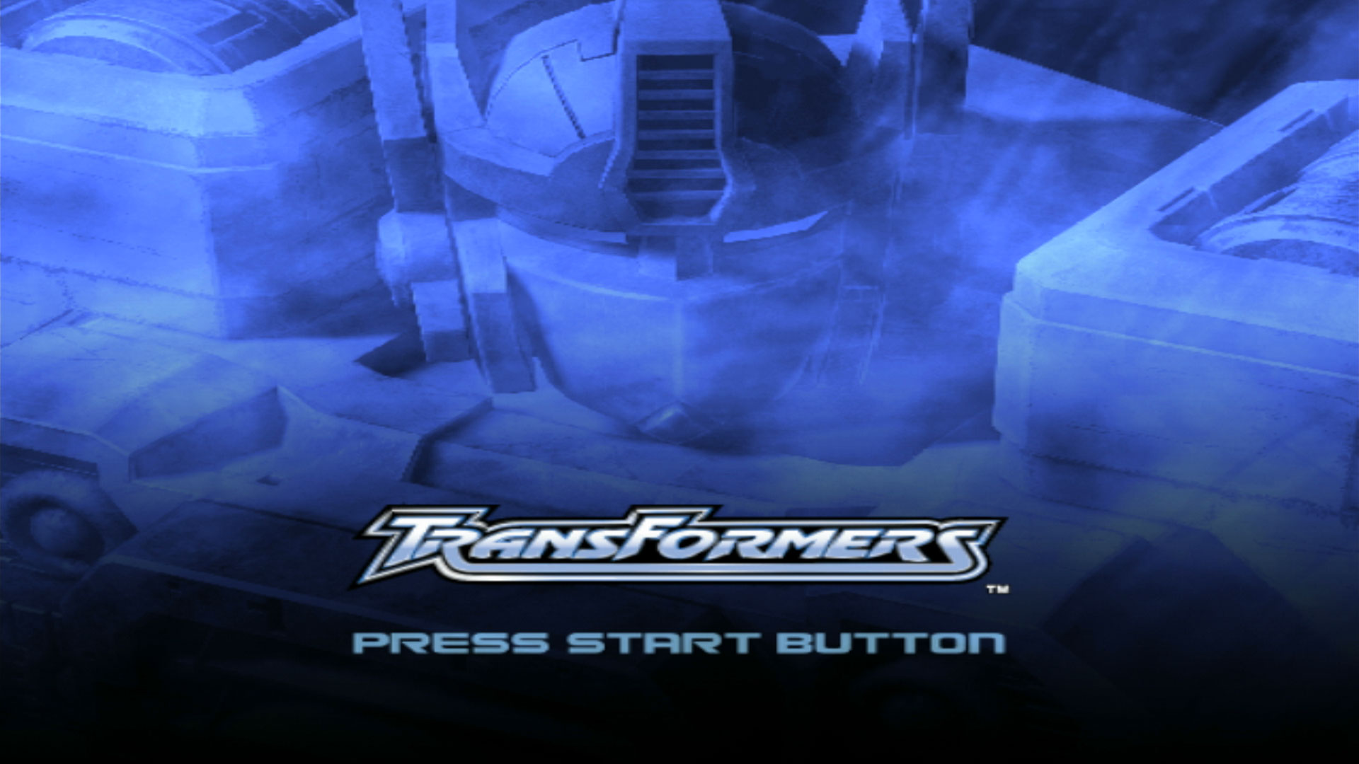 Transformers PS2 start title screen