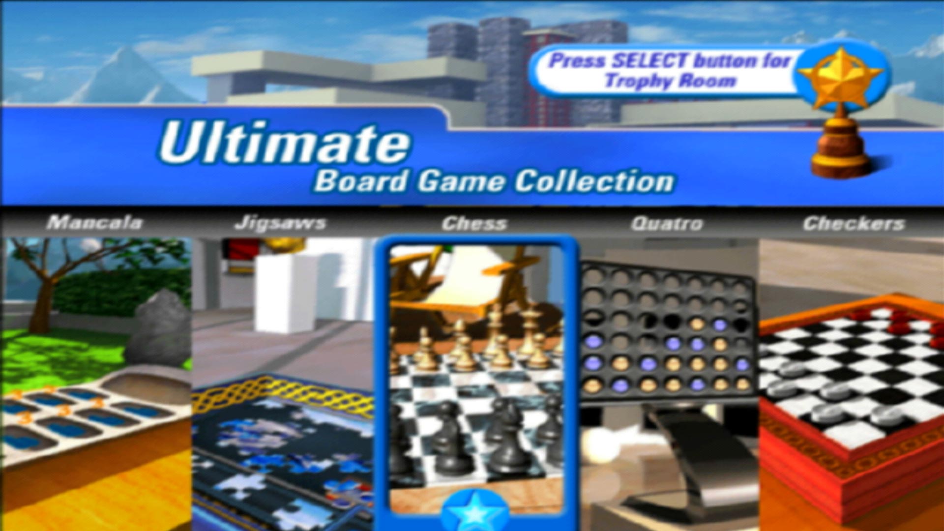 Ultimate Board Game Collection PS2 main menu