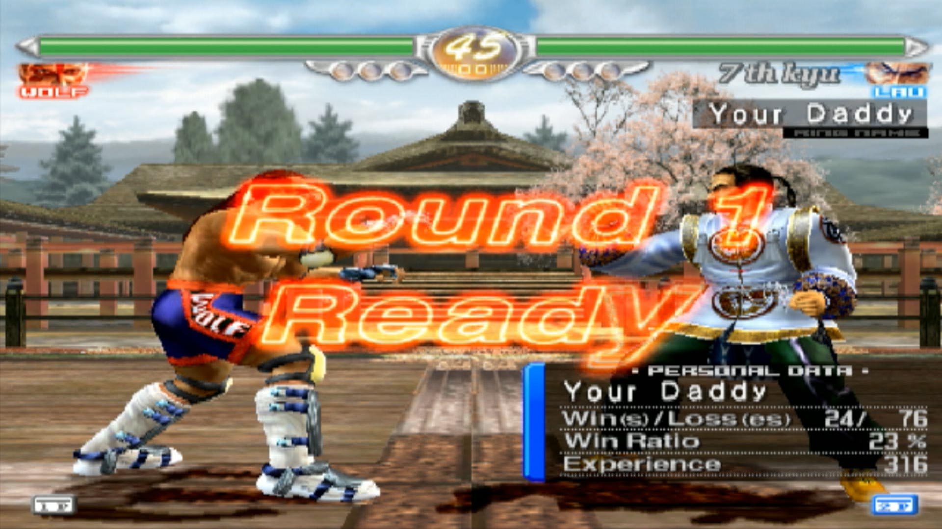 Virtua Fighter 4 PS2 round 1 ready