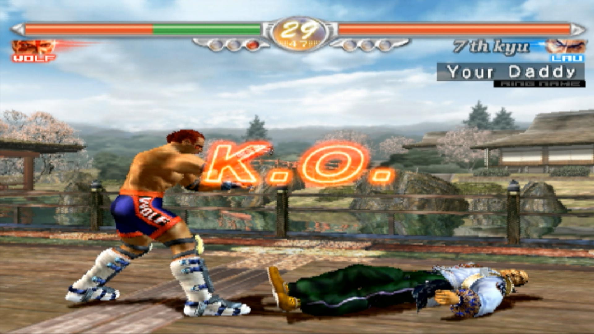 Virtua Fighter 4 PS2 k.o. screenshot