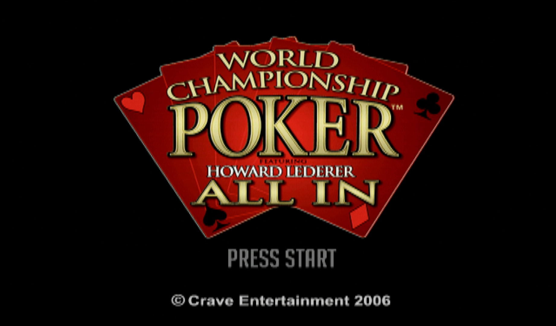 World Championship Poker All In PS2 title page