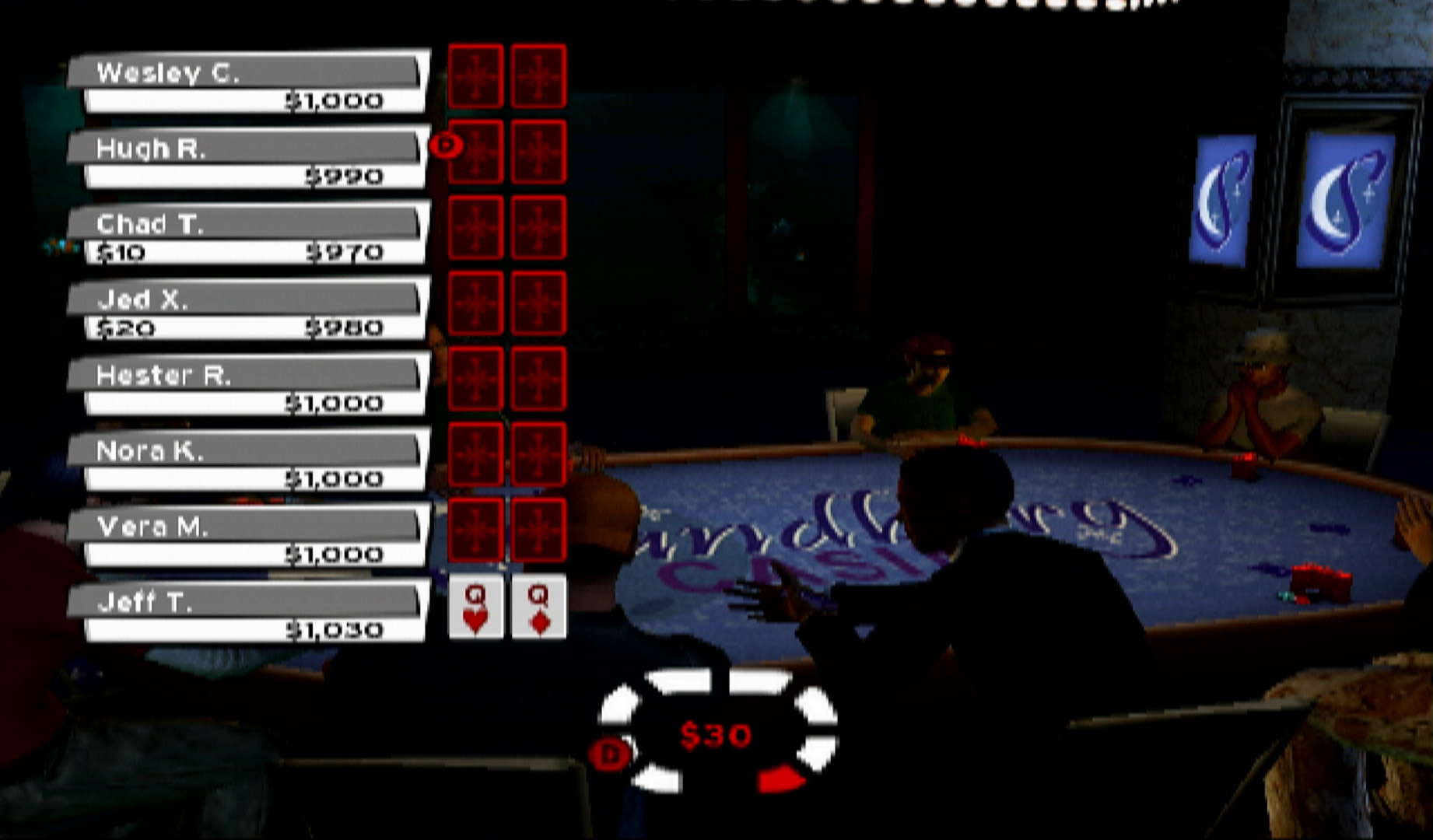 World Championship Poker All In PS2 silver theme