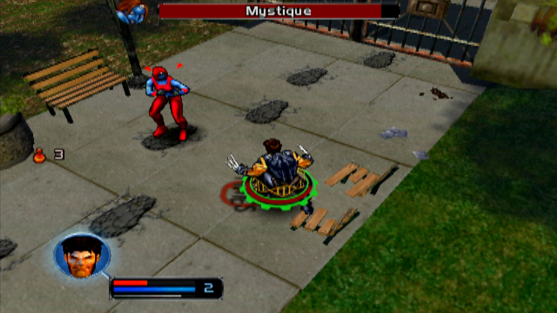 X-Men Legends PS2 wolverine vs mystique