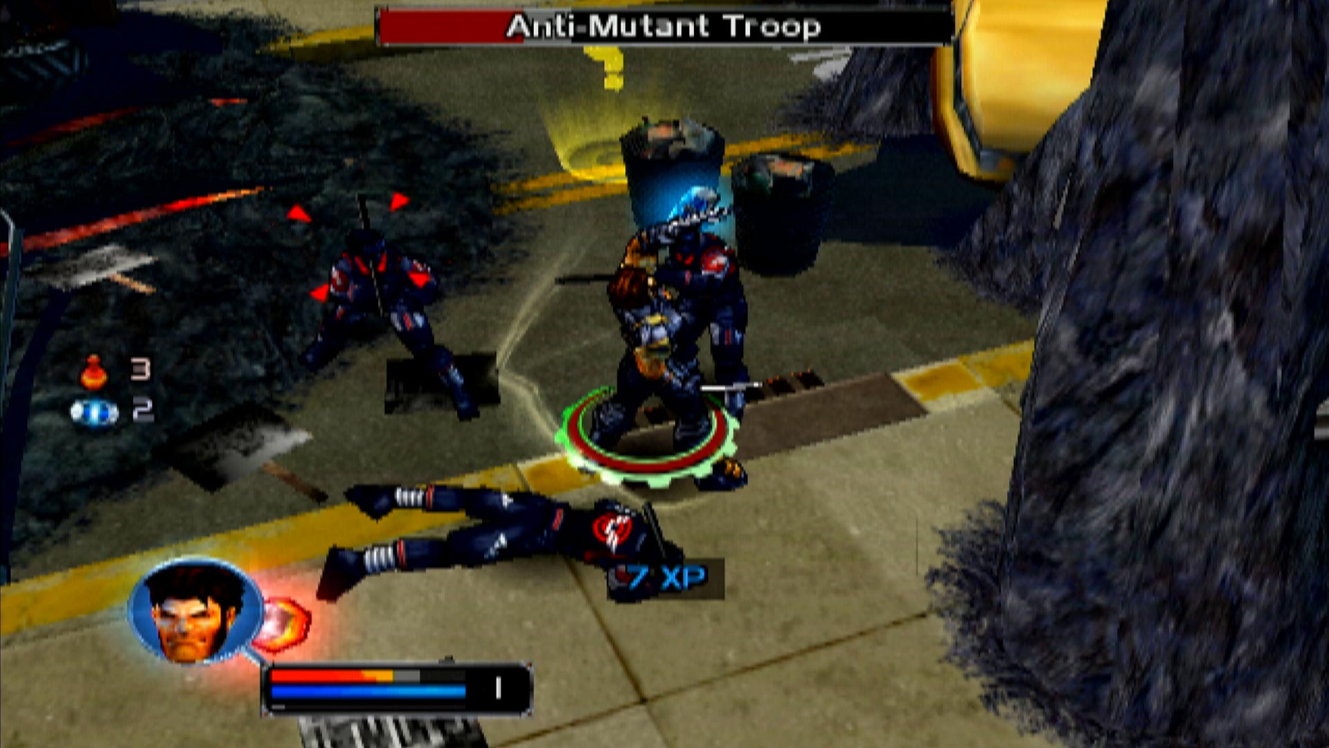 X-Men Legends PS2 anti-mutant troops