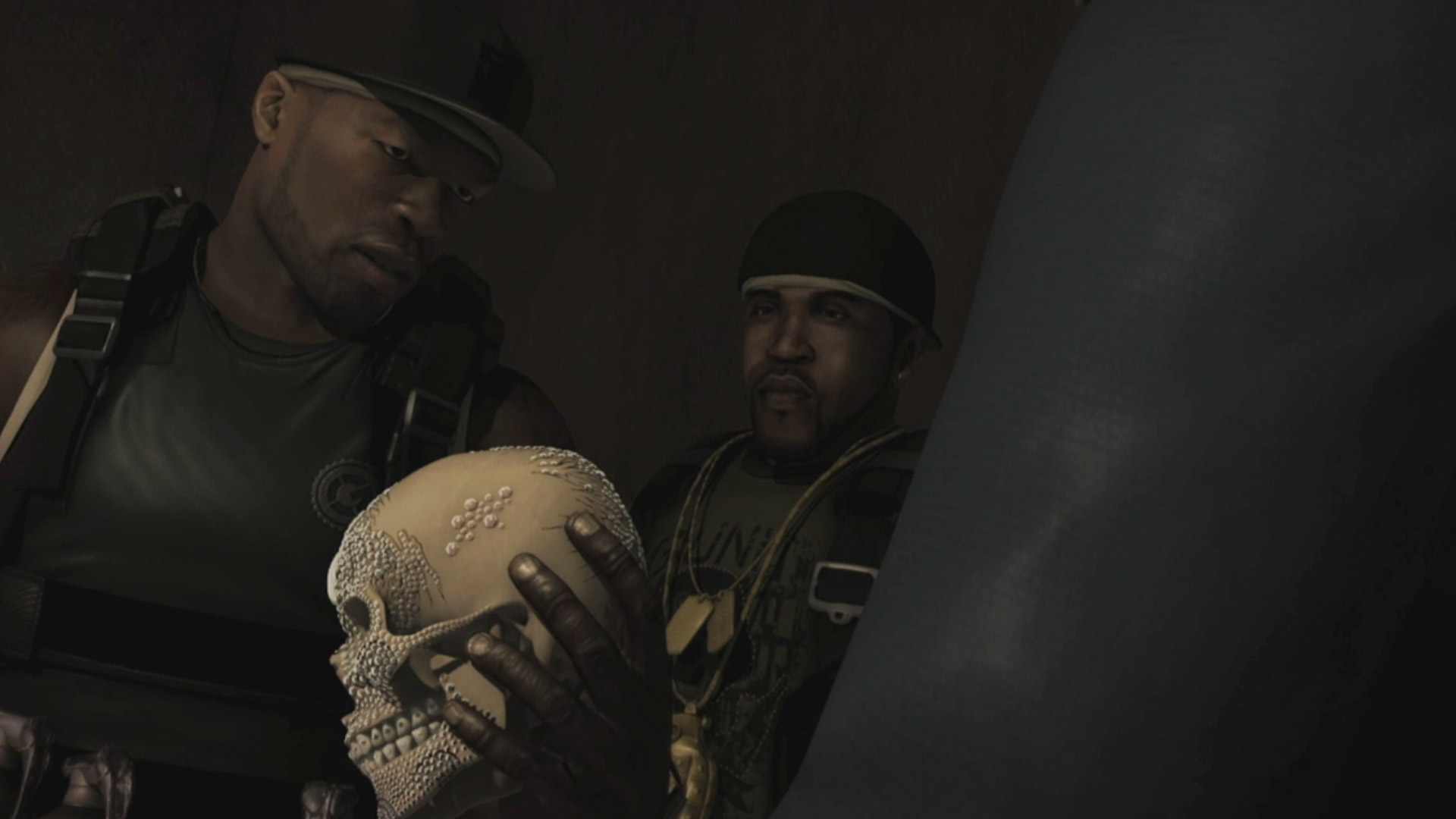 50 Cent Blood on the Sand PS3 cutscene skull