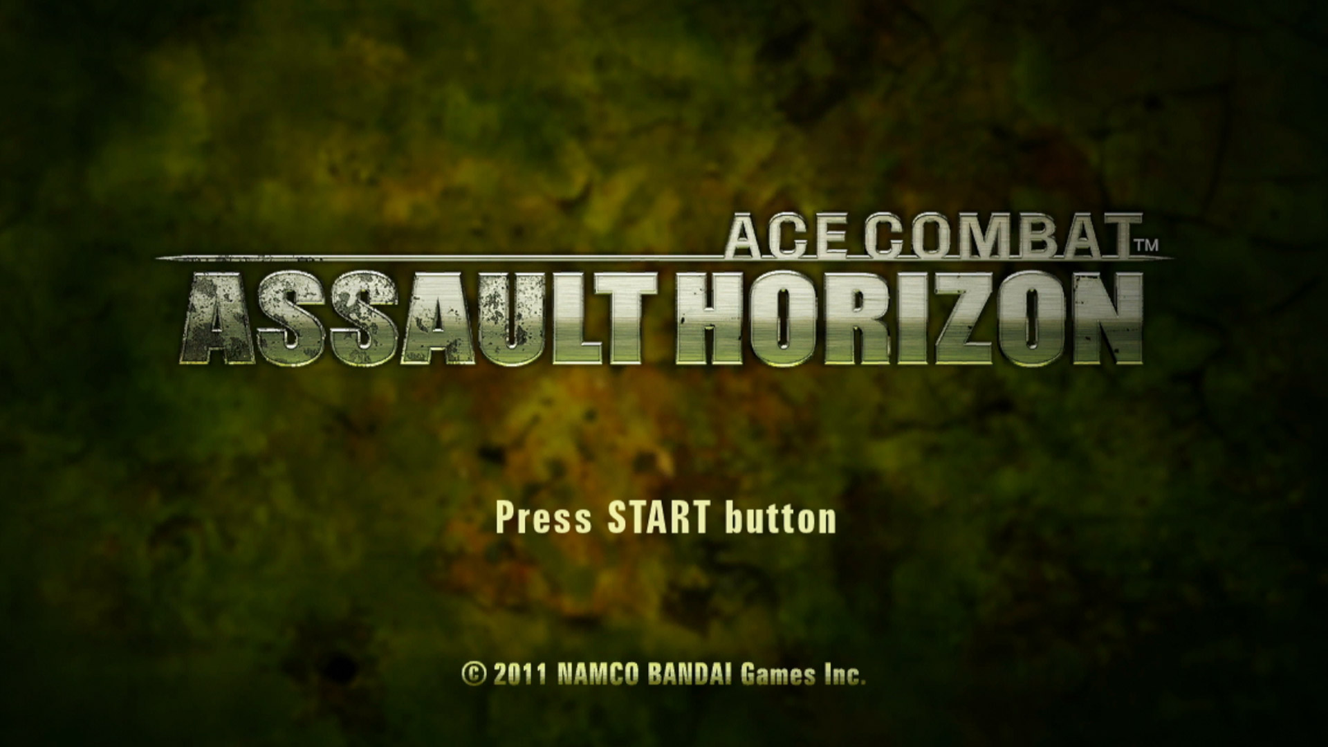 Ace Combat Assault Horizon title screen