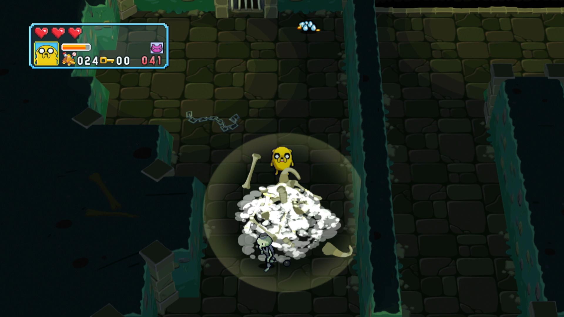 Adventure Time Explore the Dungeon Because I Don't Know! PS3 bones spawn pile