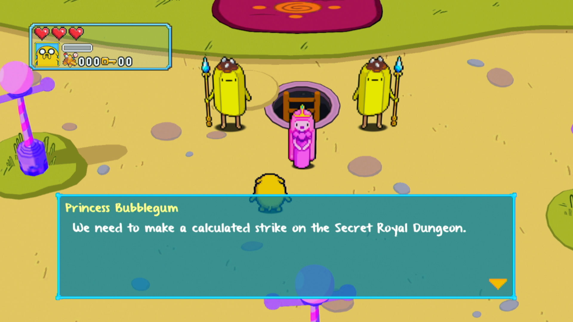 Adventure Time Explore the Dungeon Because I Don't Know! PS3 talking princess bubblegum