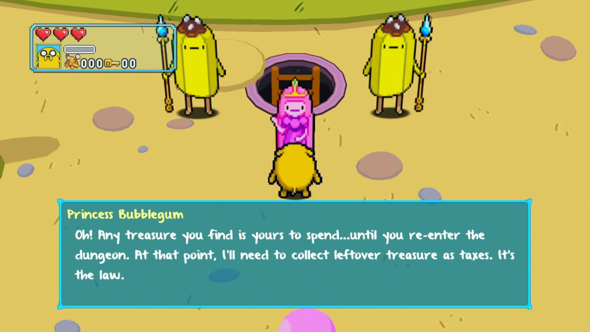 Adventure Time Explore the Dungeon Because I Don't Know! PS3 princess bubblegum taxes