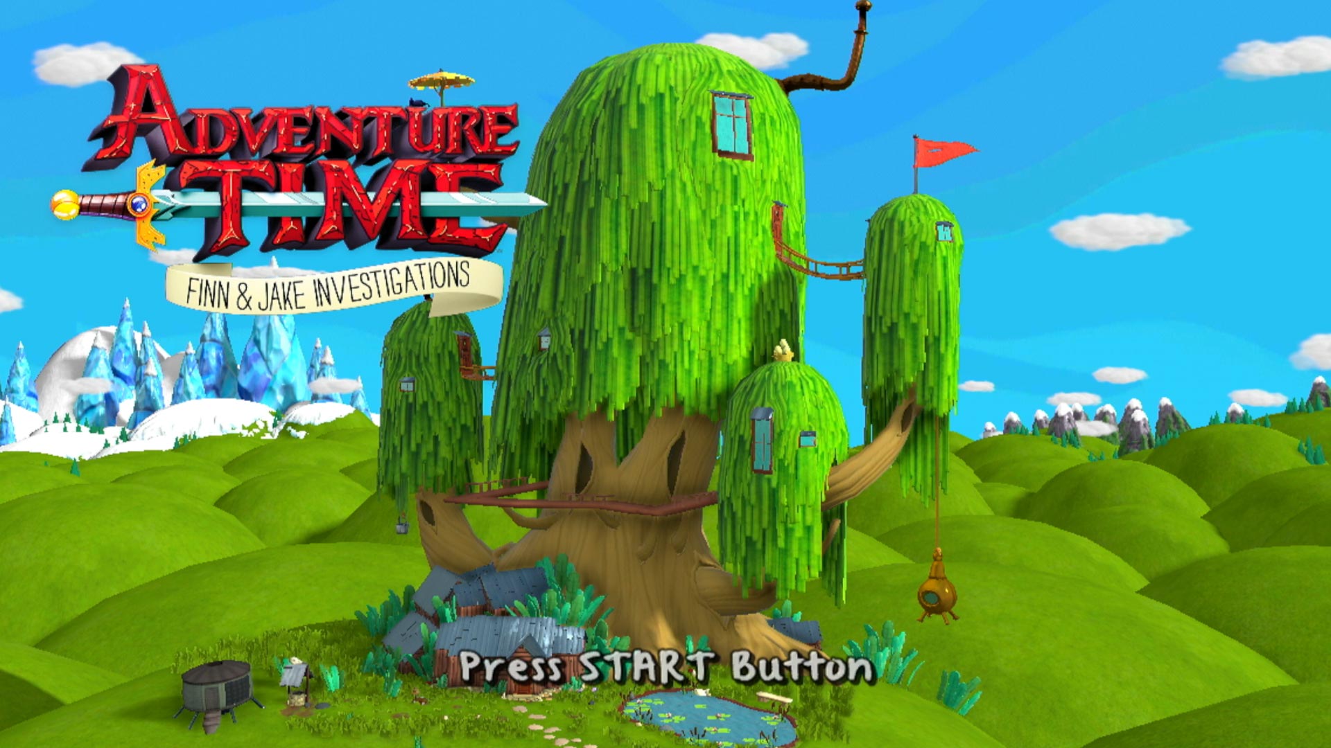 Adventure Time Finn & Jake Investigations PS3 title screen