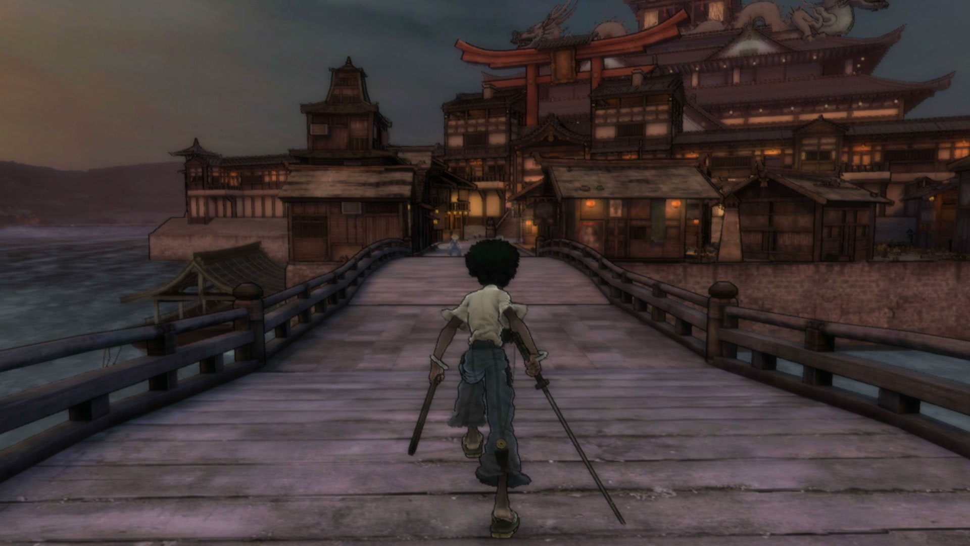 Afro Samurai PS3 protagonist running