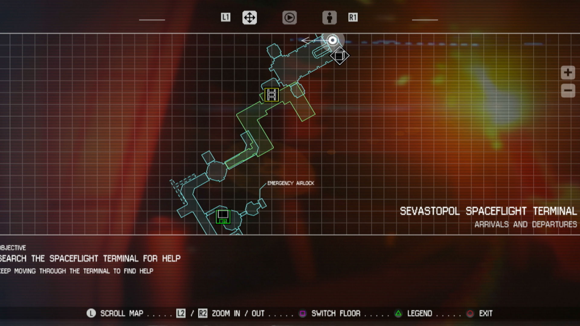 Alien Isolation PS3 game map