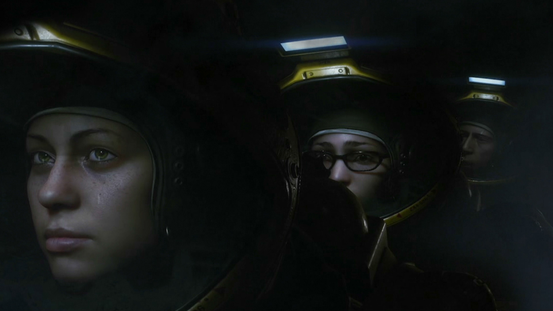 Alien Isolation PS3 cutscene space suits